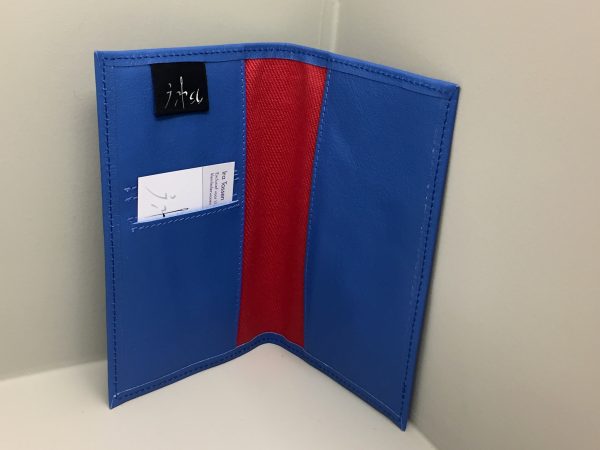 Agenda cover blauwleer 1/2A5