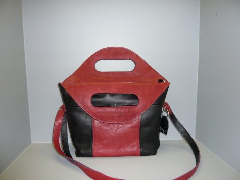 Handtas-schoudertas-rundleder-roodzwart-L1050502 Handtas schoudertas rundleder roodzwart L