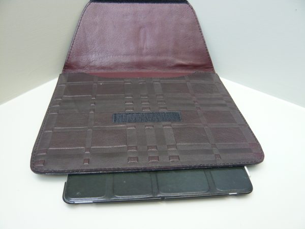 I pad cover leer  Bordeaux