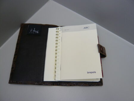 Leren agenda cover bruin ( klein model brepols )