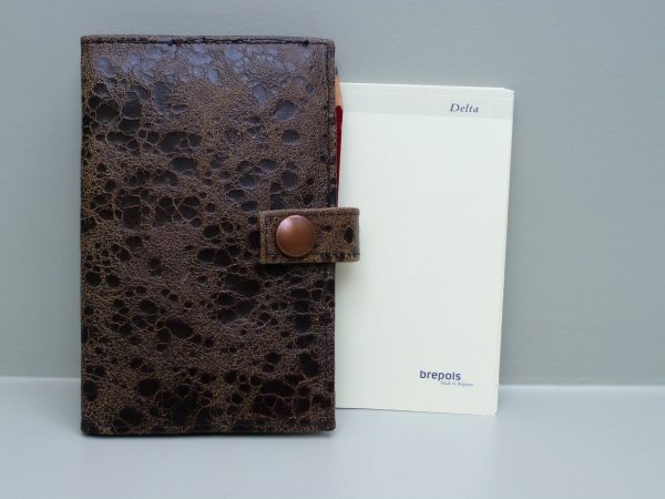 Leren agenda cover bruin ( klein model brepols )