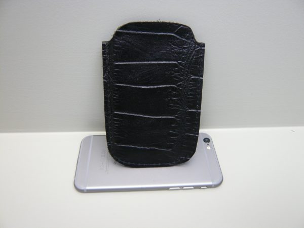 Smartphone cover rundleder zwart