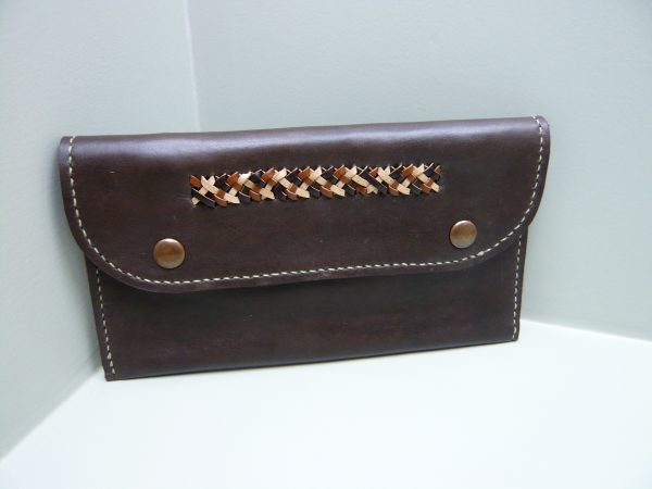 Portemonnee clutch ambachtelijk genaaid