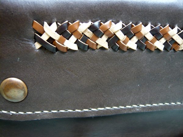 Portemonnee clutch ambachtelijk genaaid