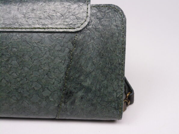 Visleer Nijlbaars clutch groen