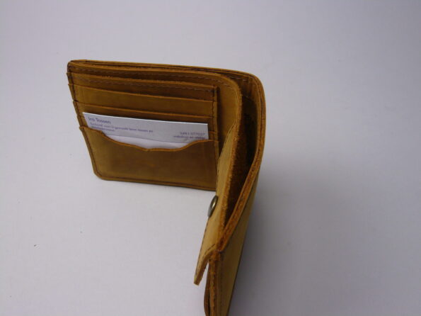 Billfold portemonnee leder cognac