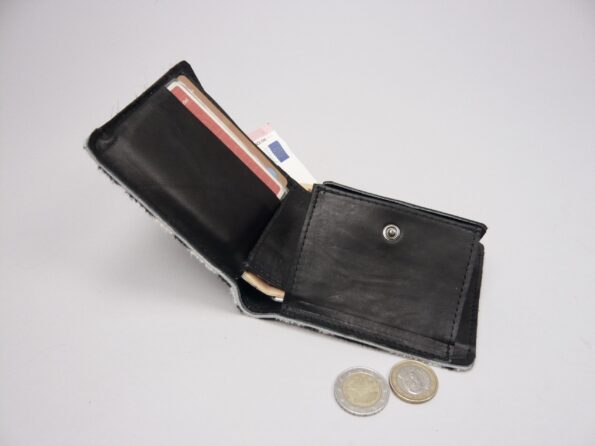 Billfold zebravacht portemonnee zwart