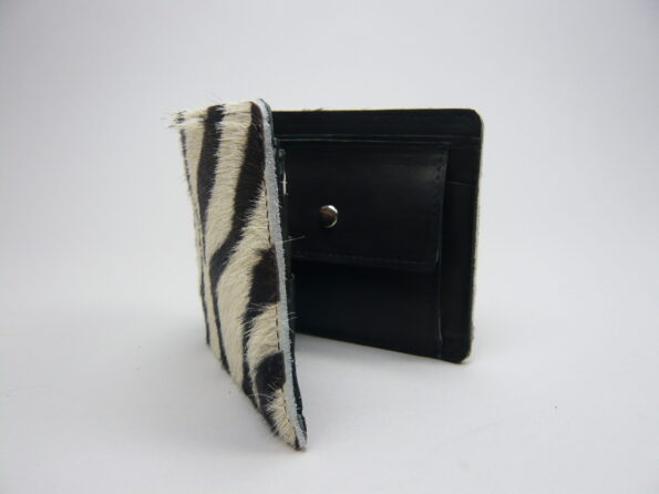 Billfold zebravacht portemonnee zwart