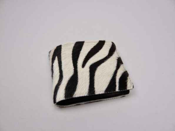 Billfold zebravacht portemonnee zwart