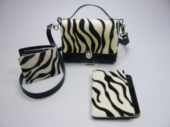 Billfold zebravacht portemonnee zwart