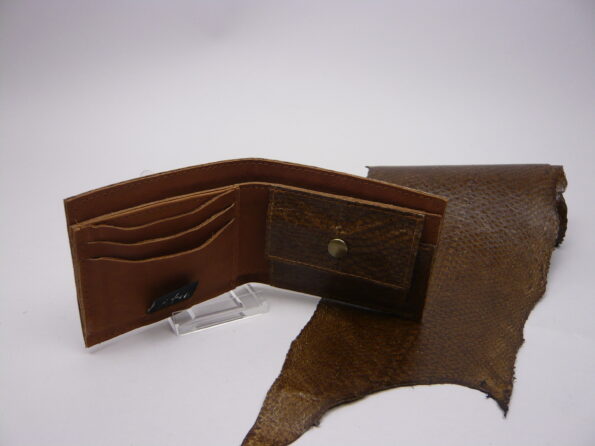 Billfold zalmleer cognac