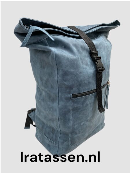 Blauwe leren Rugtas  450x600 - Home -